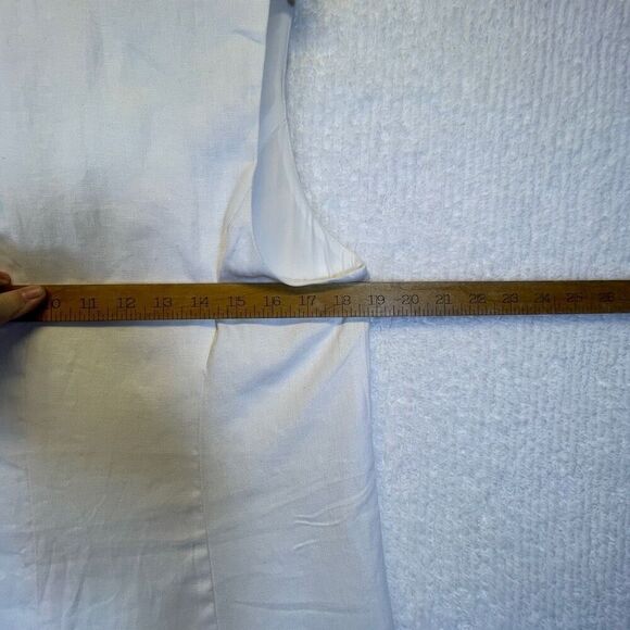 Reformation White Linen Collared Sleeveless Mini Dress Size 10 - Picture 9 of 11